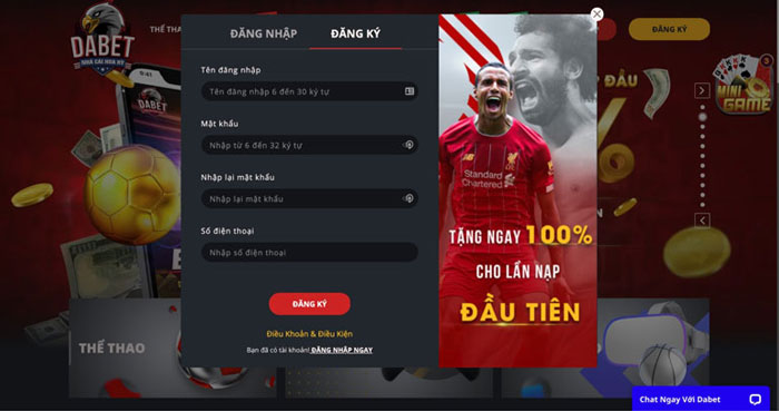 Hướng dẫn cách đăng ký tài khoản Dabet chỉ trong 3 bước