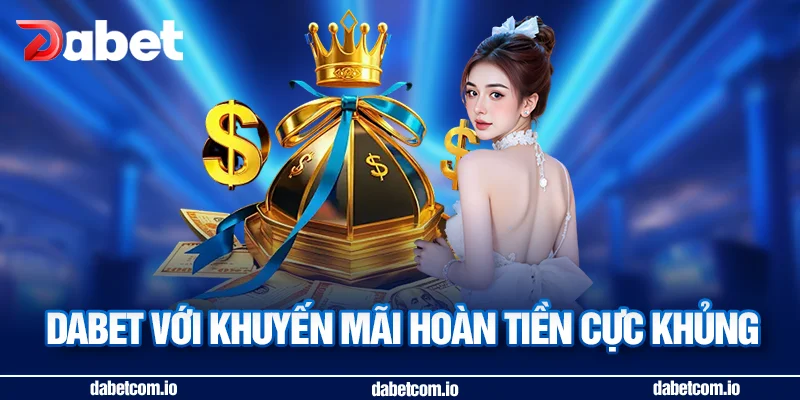 DABET với khuyến mãi hoàn tiền cực khủng